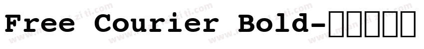 Free Courier Bold字体转换